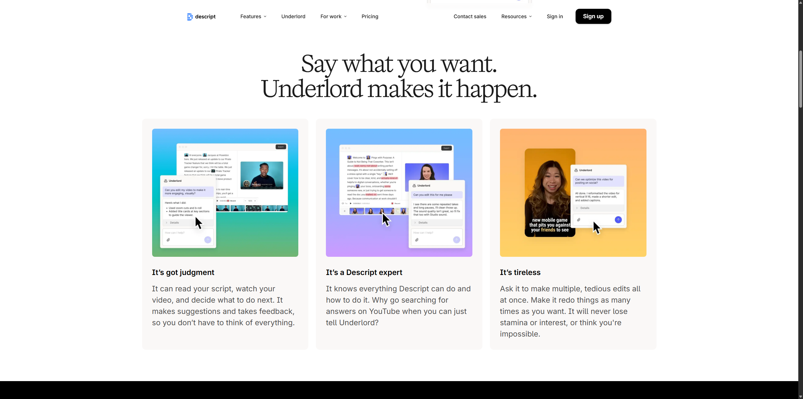 Descript screenshot 2