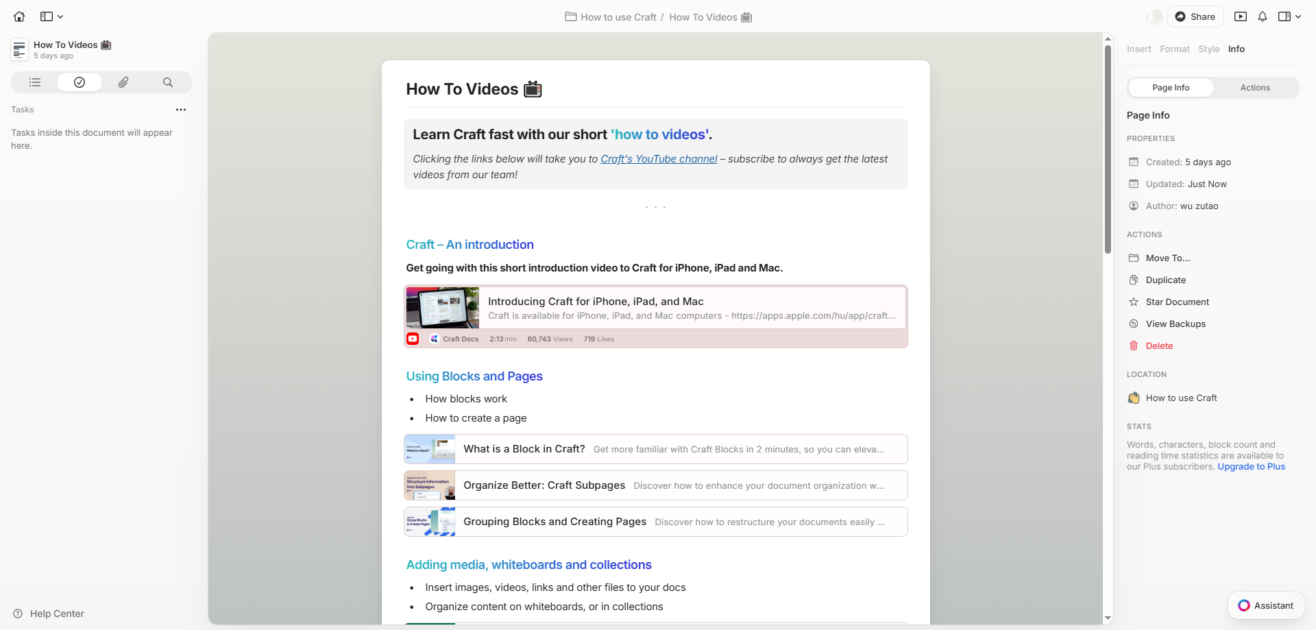 Craft Docs screenshot 3